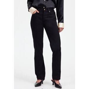 Alexa Chung for Madewell NEW Women’s Black High Rise Straight Jean Plus Size 32